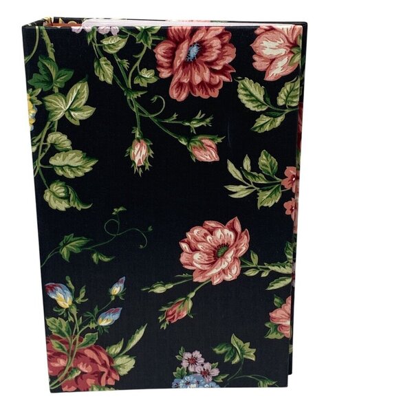 Luxury Photo Album Black Floral Fabric Cover 216 photos 4x6 Refillable Binder - Picture 2 of 9